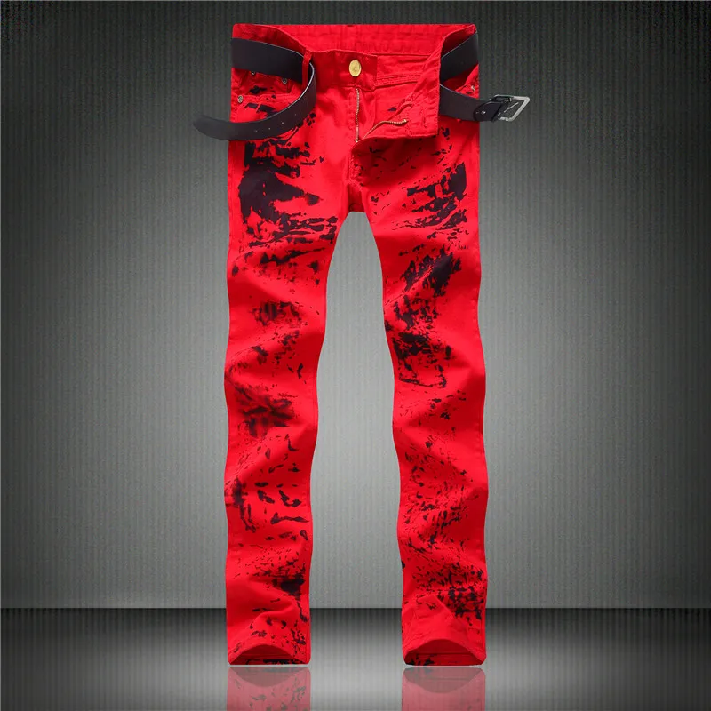 men's camouflage ripped jeans
