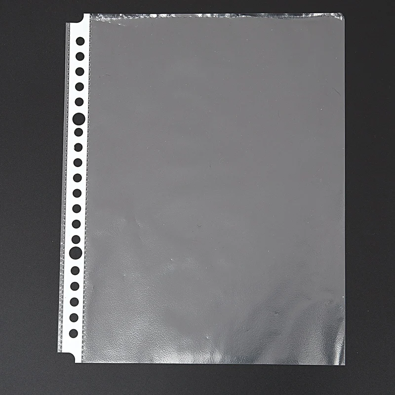 Упаковка из 200 А5 прозрачных перфорированных карманов-Пластиковые Поли папки