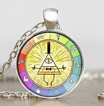 Стимпанк драма мультфильм таинства BILL CIPHER подвеска на колесо ожерелье Доктор Кто