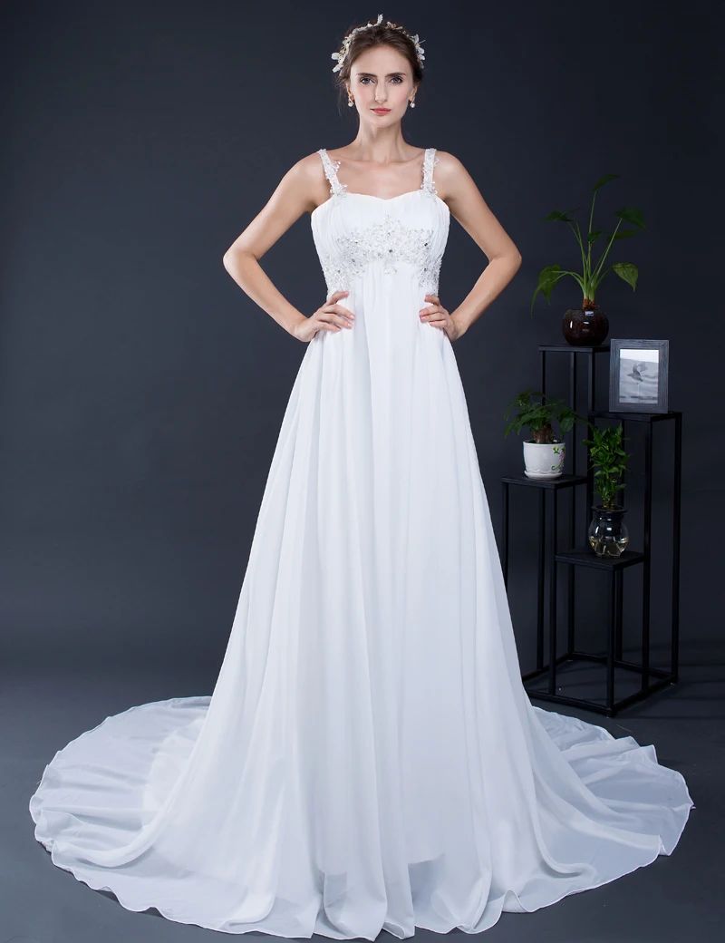 iLoveWedding White/Ivory Wedding Dresses Sleeveless