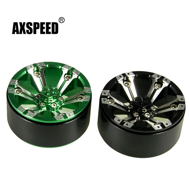 Cheap 4PCS RC Rock Crawler Metal Wheel Rim 1.9 Inch BEADLOCK for 1/10 Axial SCX10 90046 TAMIYA CC01 RC4WD D90 D110 TF2 Traxxas TRX-4