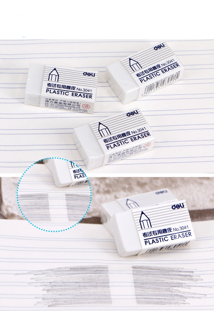 6 PC/Lot Soft Cleaning Eraser & Rubber for School Stationery & Office