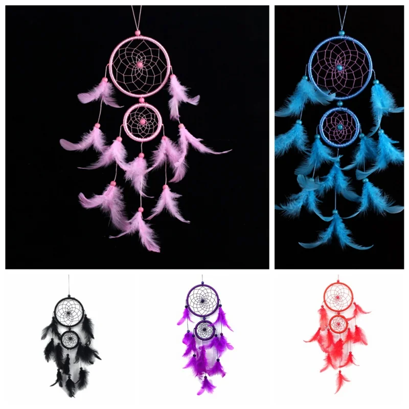 Колокольчики пять цветов домашний Ловец снов традиционный стиль декоративный Ловец снов подарки Настенные подвесные украшения