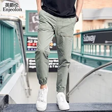 Enjeolon новые шаровары мужские хип-хоп повседневные карго джоггеры брюки мужские модные спортивные брюки K6629