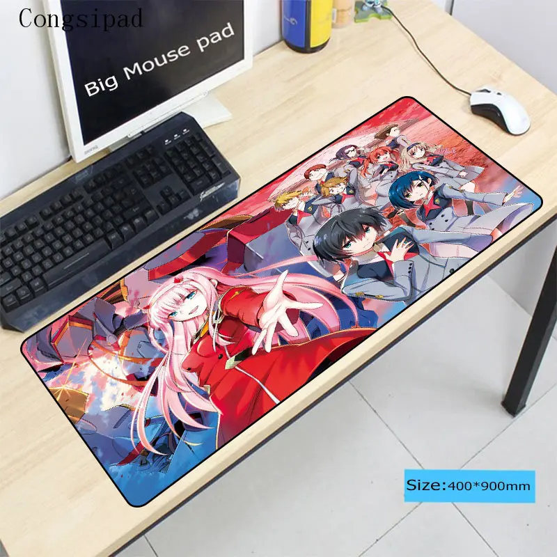  Congsipad Darling in the franxx Locking Edge Optional Mouse Pad for Desk Grande Gaming Mousepad Mat