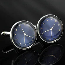 MMS Jewelry shirt cufflink for mens Brand cuff buttons Watch Shaped cuff link High Quality Wedding abotoaduras Free Shipping