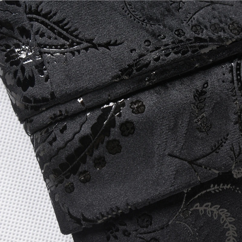 Fashion Men Jacquard Blazer Slim Fit Wedding Party Suit Jackets High Quality Host For Men Blazer Jacket Slim Fit
