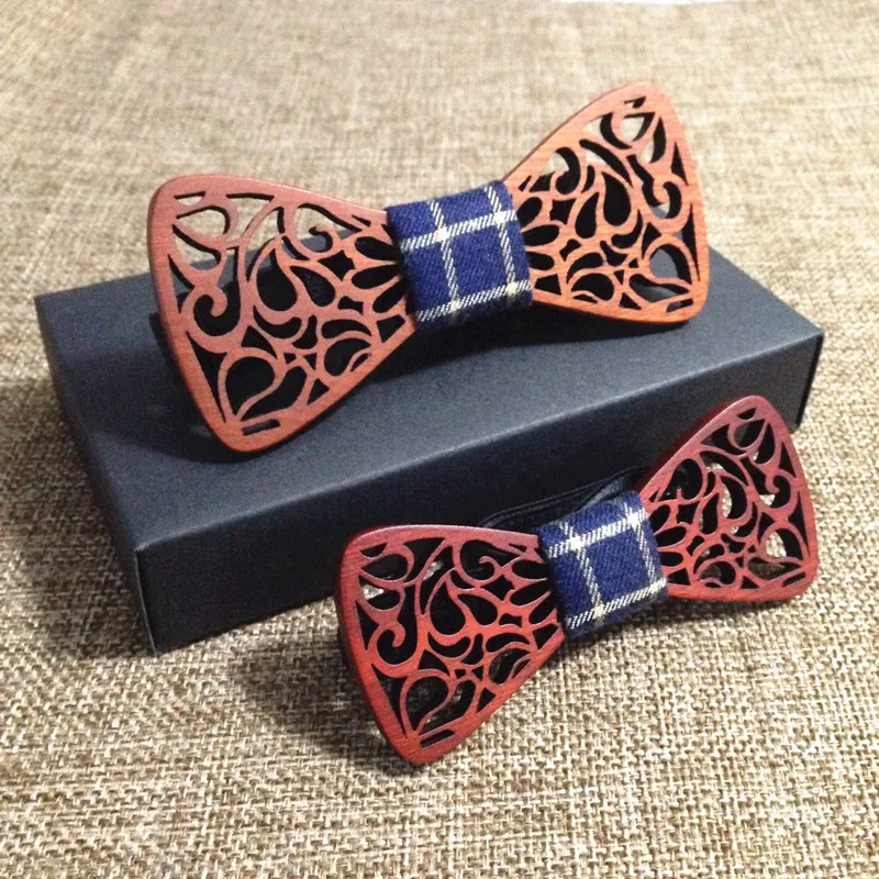 Элегантный Для мужчин деревянный галстук-бабочка аксессуар свадебное дерево галстук-бабочка для Для мужчин Рождественский подарок