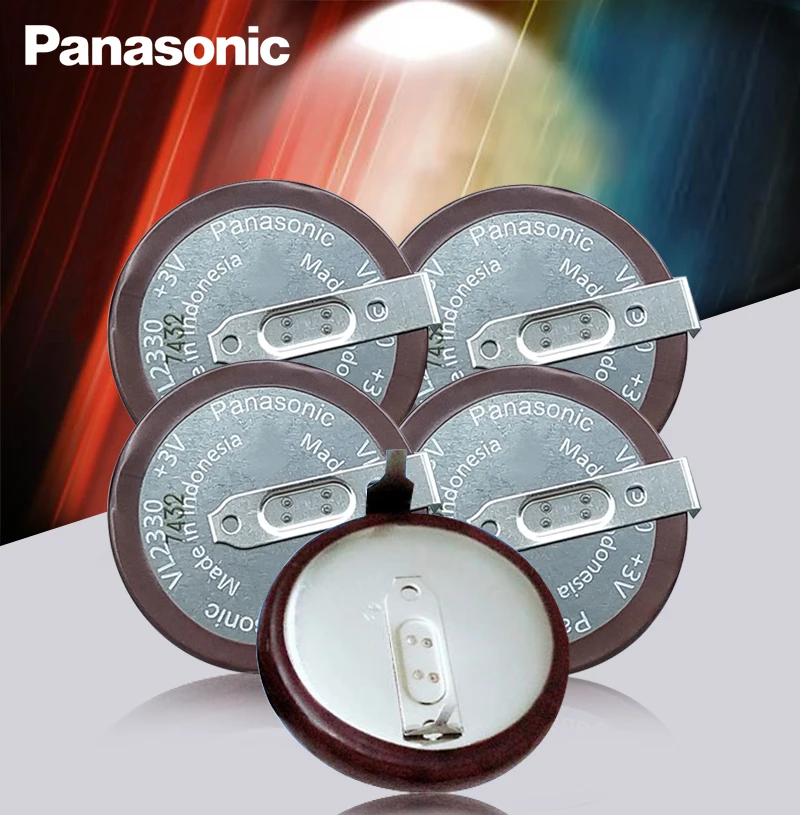 

5pc Panasonic Original VL2330/HFN 3V 50mah 180 degrees Rechargeable Battery good quality