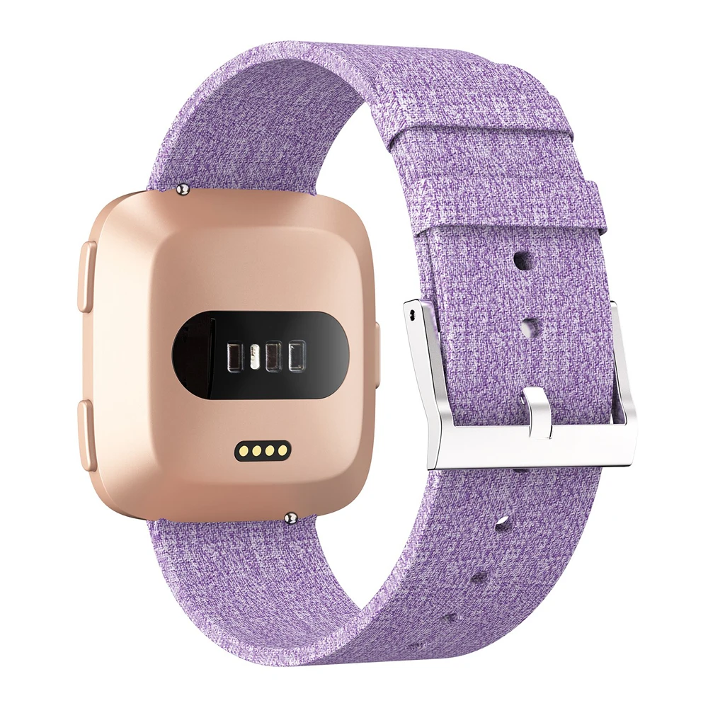 Для Fibit Versa Band нейлоновая плетеная ткань умные наручные часы ремешок для Fitbit Versa 2 умные аксессуары с металлической застежкой