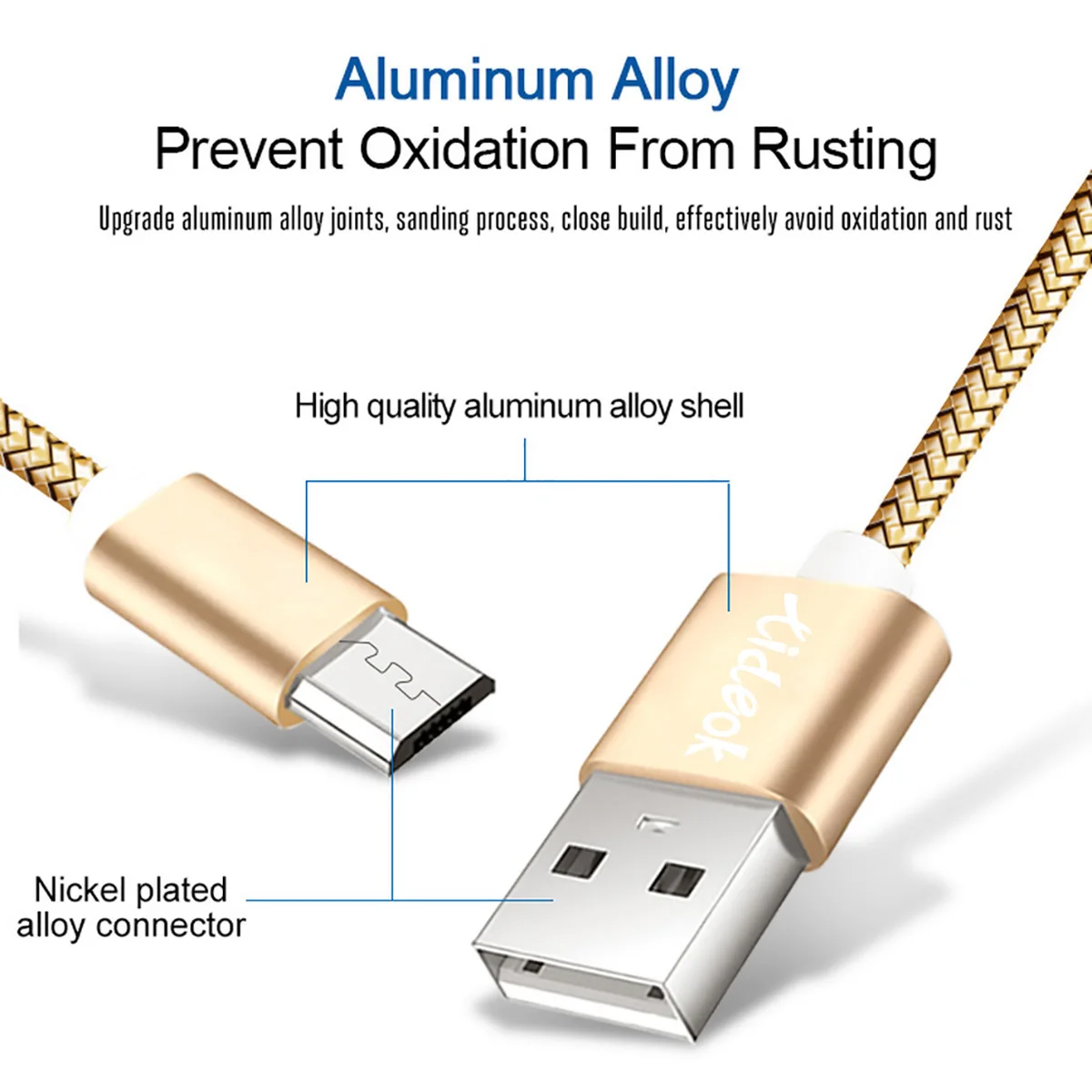 Быстрое зарядное устройство Micro USB кабель 0.5M1M1.5M 2M3M профессиональный Прочный прочный нейлоновый мобильный кабель передачи данных для быстрой зарядки для телефона Android