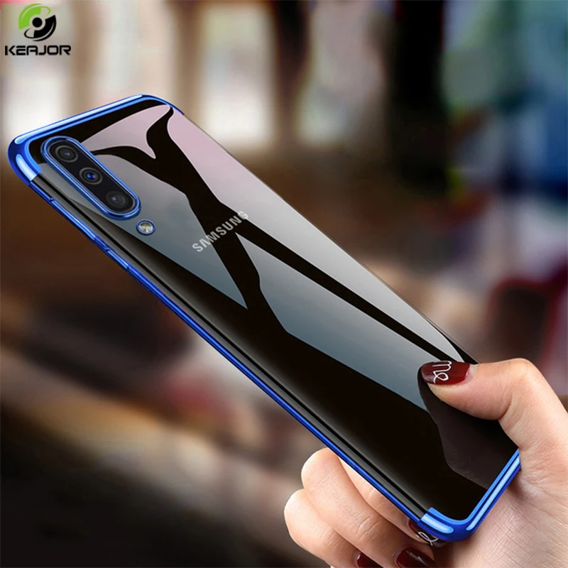 

Keajor Case For Samsung Galaxy A70 Case Luxury Plating Transparent Cover TPU Soft Silicon Phone Case For Samsung A70 A 70 Hoesje