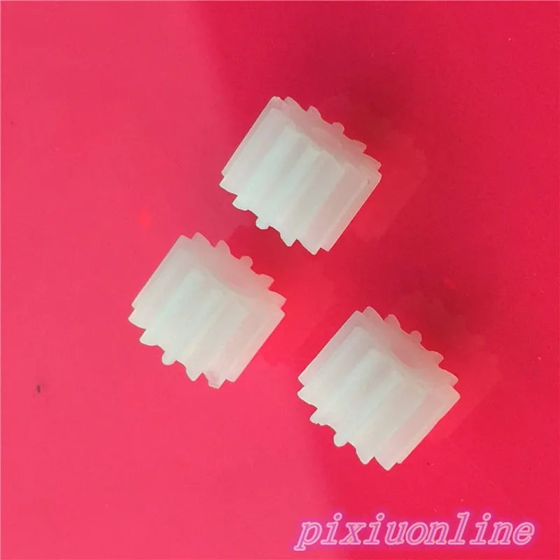 10pcs K024Y Mini Plastic 122A Motor Shaft Gear Sets 12 Tooth 2mm Hole Diameter DIY Helicopter Robot Toys High Quality On Sale