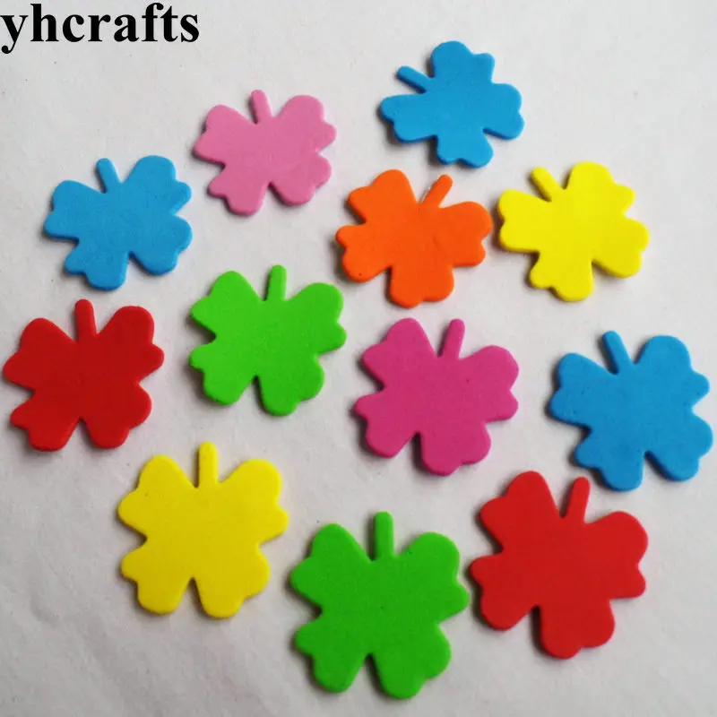 

30PCS(1bag)/LOT.Colorful clover foam stickers,Classic toys.Kids toy.Scrapbooking kit.Early educational DIY.Kindergarten crafts