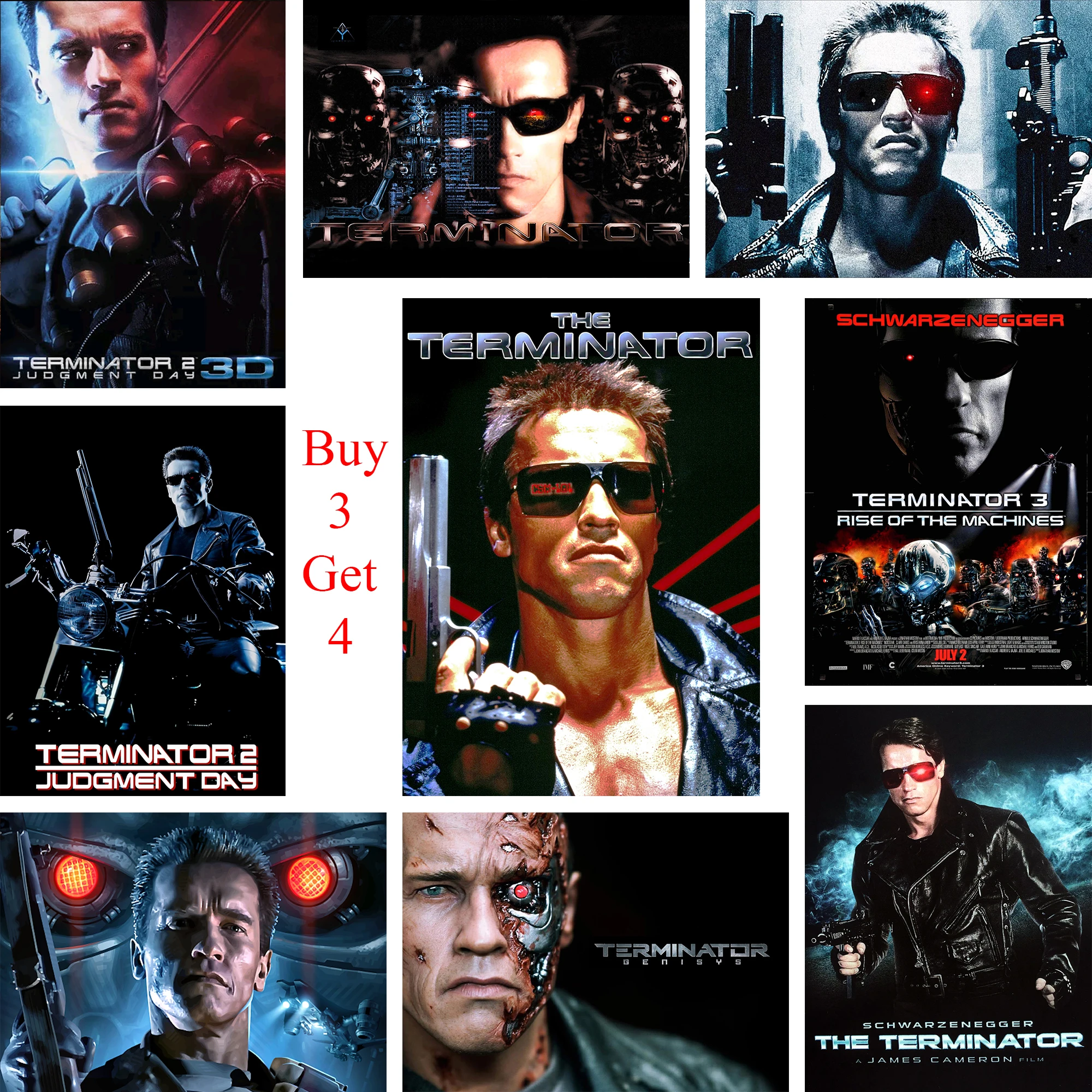 The Terminator Posters кино стикеры настенные белая бумага с покрытием принты высокой