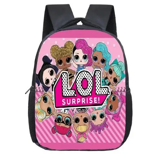 

12 inch Anime LoL Doll Backpack Pocket Monster School Bag Ash Ketchum/LOL School Backpacks Girls Boys Toddler Bag Kids Book Bags