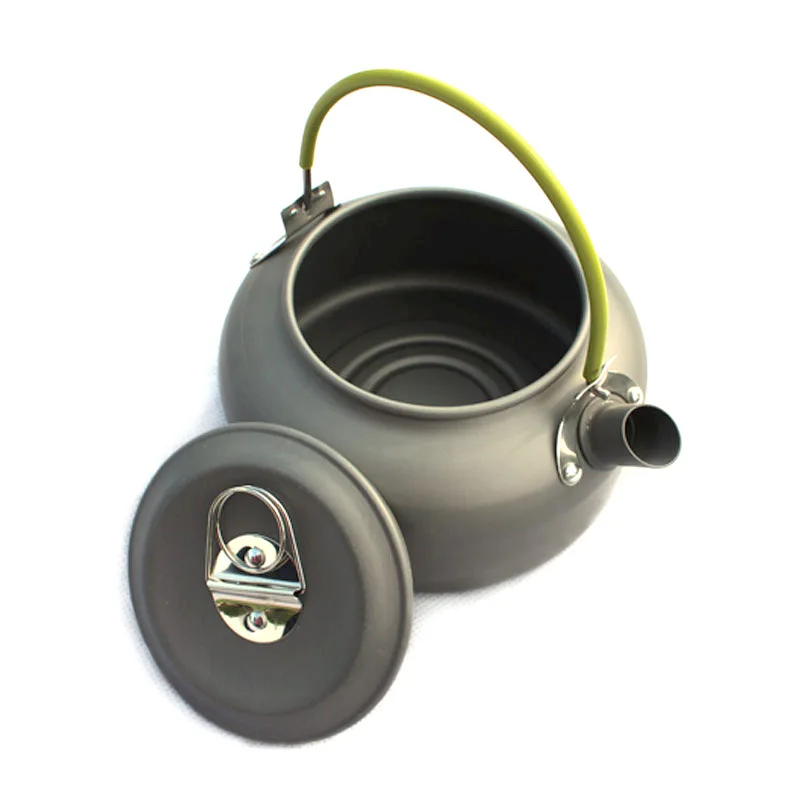 

Outdoor teapot kettle portable mountaineering kettle aluminum picnic hot water coffee for 0.8L