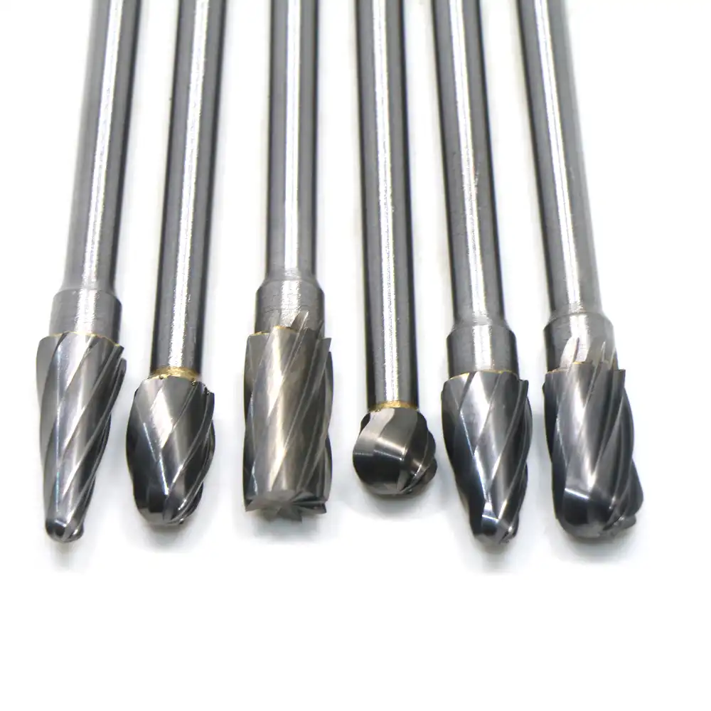 6pcs Tungsten Carbide Burr Rotary Drill Bits Tools Cutter Files Set Shank 1//4/"