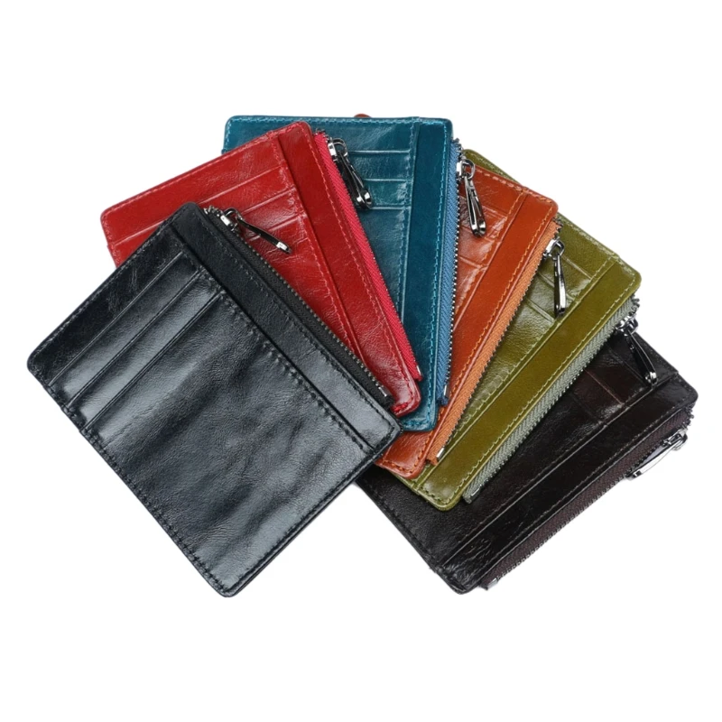 

THINKTHENDO New Slim Wallet RFID Blocking Credit Card Holder Coin Bag Money Purse Pocket Gifts Fashion Women Men Leather Bags