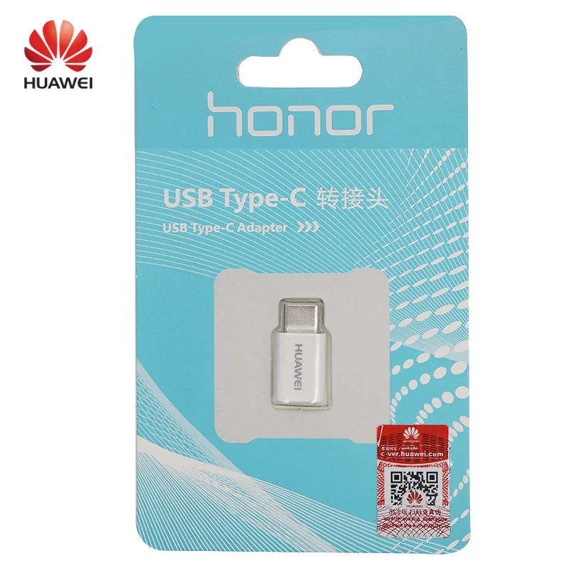 HUAWEI Micro USB-type c конвертер type-c кабель адаптер быстрое зарядное устройство honor 8 9 V8 P9 Supercharge P10 Plus mate 9 10 Pro nova - Цвет: Official Pack Blue