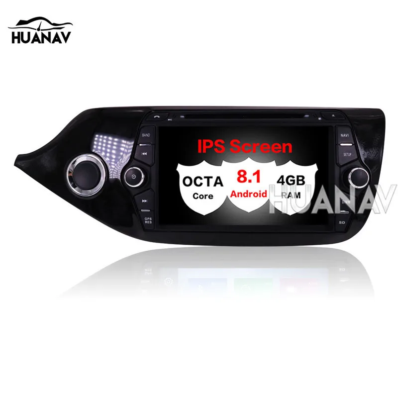 Top Car DVD Player GPS Navigation For KIA CEED 2013-2016 in dash Multimedia Stereo 2 din radio tape recorder Glonass Android 8.1 2