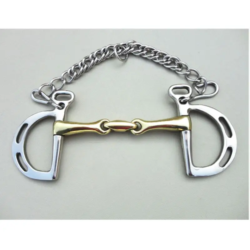 Stainless Steel Kimberwicke BIt Horse Equipment 5 Inches Copper Mouth Snaffle