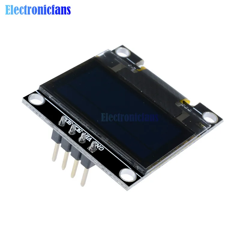 Желтый синий модуль OLED дисплея 0 96 дюйма серийный IIC 128X64 I2C SSD1306 12864 плата с ЖК