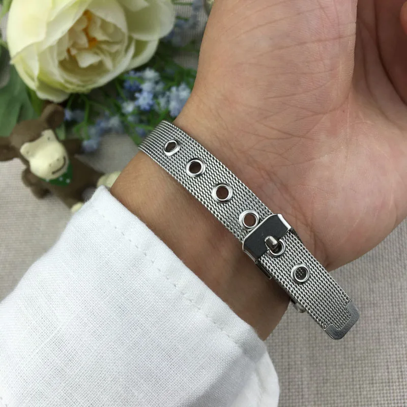 

Fashion Eye-catching Men Women Mesh belt Band Square Dial Quartz Analog Wrist Watch @17 LXH