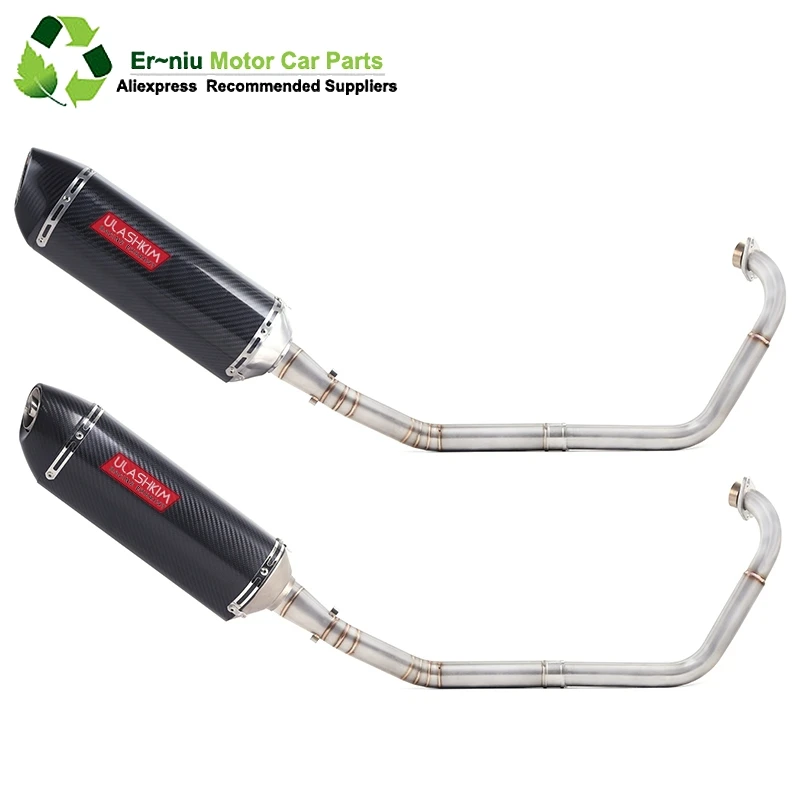

R15 YZF-R15 MT15 Motorcycle Full System Exhaust Muffler Escape Modified Link Pipe Slip-On For yamaha R15 2008-2017