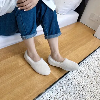 

Casual /Comfortable Flat Women'S Shoes Warm And Convenient Slip-On Women'S Shoes Lazy Shoes Autumn And Winter Shoes Multi-Color