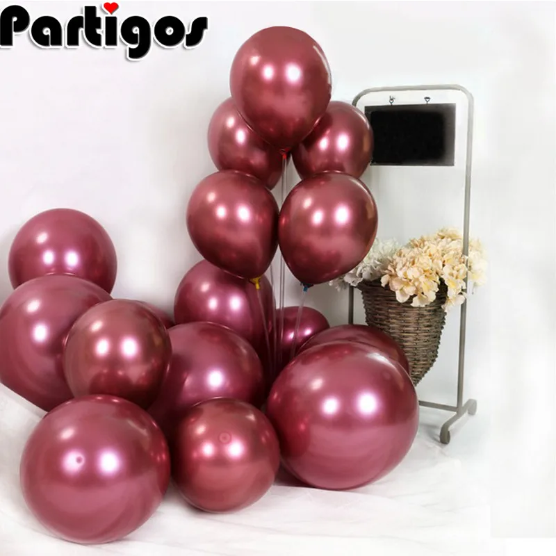 

10pcs/lot Wine Red Grape Purple Red Purple Latex Balloon Wedding Decoration Happy Birthday Party Supplies Globos
