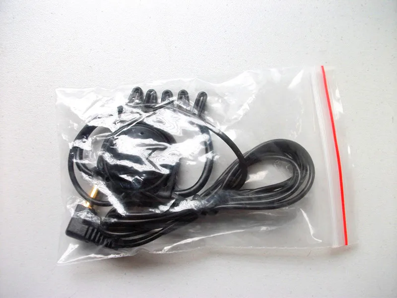 Linhuipad Free shipping by post 2pcs lot economical Mono Hook Earphones