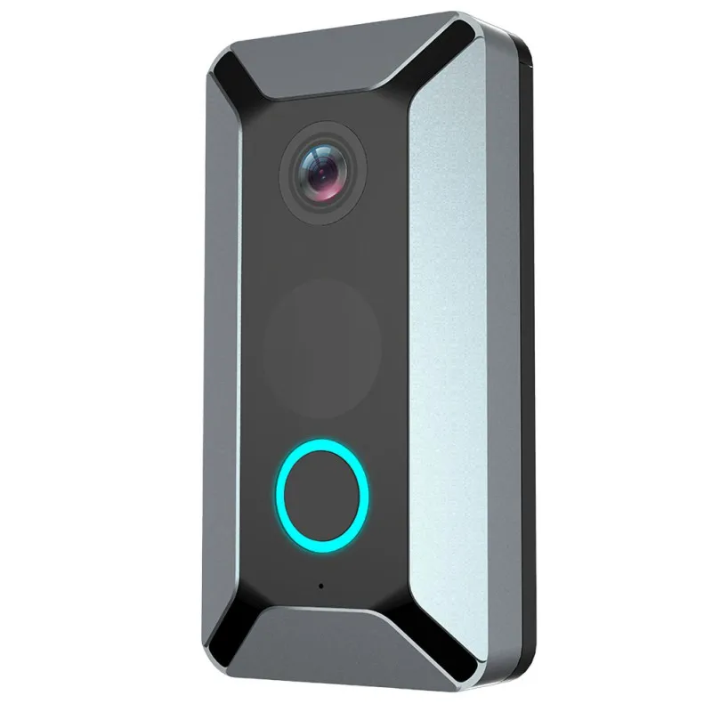 Смарт-Черный, серый цвет Цвет дома Wi-Fi видео-дверной звонок 720P 2-полосная акустическая связь с пассивный инфракрасный детектор движения