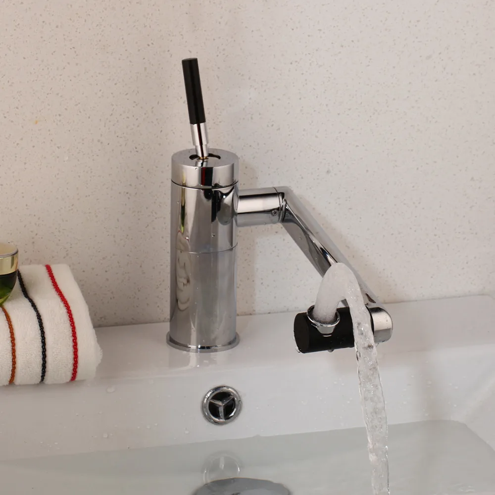 Online KEMAIDI Kostenloser Versand Deck Montiert Küche Wasserhahn Bad Armaturen Swivel 360 Messing Hot   Cold Wasser Torneiras Cozinha Mischbatterie