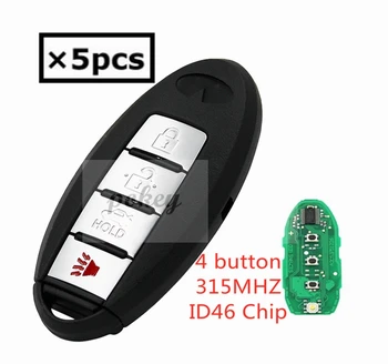 

5/pcs For Infiniti New intelligent remote control key chain 4 button 315MHZ, with ID46 Chip