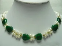 Бусины из натурального материала дешевая настоящая белая жемчужина драгоценное сердце кулон ожерелье/белое покрытие Свадебные широкие часы крылья королева