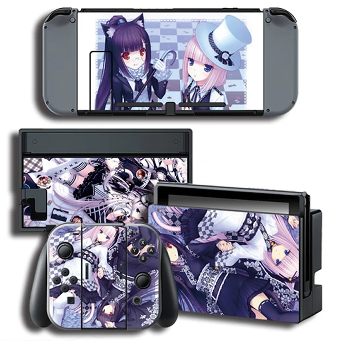 Виниловая Защитная Наклейка NEKOPARA Skins наклейка для консоли nintendo Switch NS+ контроллер+ подставка держатель цветная наклейка s