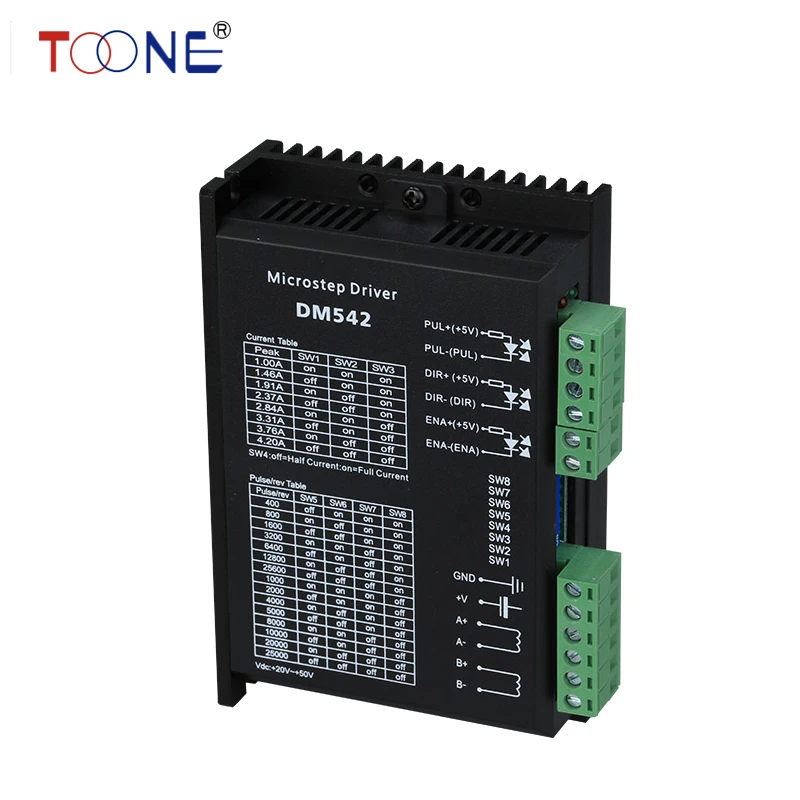 NEMA17 NEMA23 Драйвер Шагового двигателя 20 В-50 В Microstep 256 DM542 4.2A продукт Модернизации