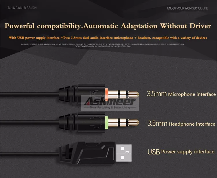 Best Computer Gaming Headset Headband with Microphone Mic XIBERIA V10 Heavy Bass  Stereo Game Headphone Light for PC Gamer (7)