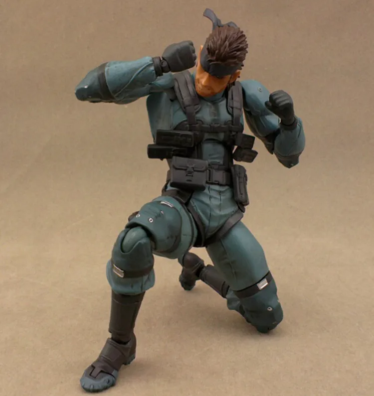 ПВХ Аниме игры MGS2 Figma 243 твердая змея экшн-фигурка металлическая Шестерня Твердые сыновья свободы подвижная Сборная модель игрушки для мальчиков подарок