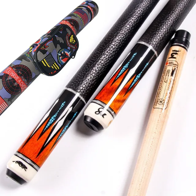 8K4 China Billiard Pool Cues Stick with Pool Cue Case 11.5mm 12.75mm