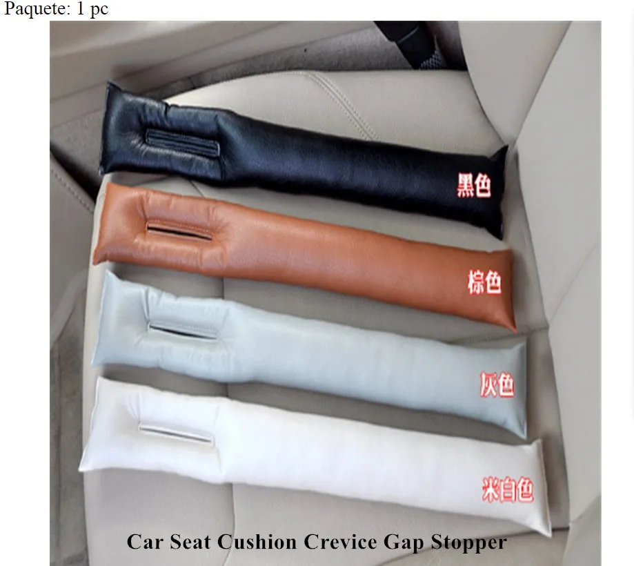 

2pcs/lot Universal Car Seat Gap Filler PU Leather + Sponge Auto Seats Leak Stop Pad Soft Padding For AUDI A6 A4 A8 For BMW VW