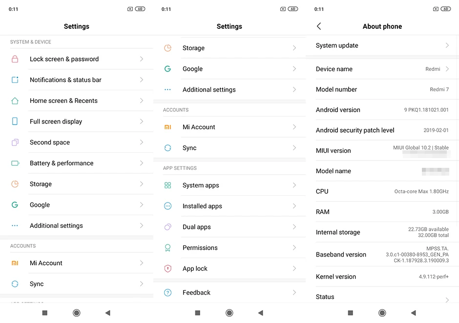 Глобальный Встроенная память Xiaomi Redmi 7, 3 Гб оперативной памяти, 32 Гб встроенной памяти, Смартфон Snapdragon 632 Octa Core 6,26 дюйма, разрешение Full Экран 12MP 4000 мА/ч, Батарея мульти-Язык