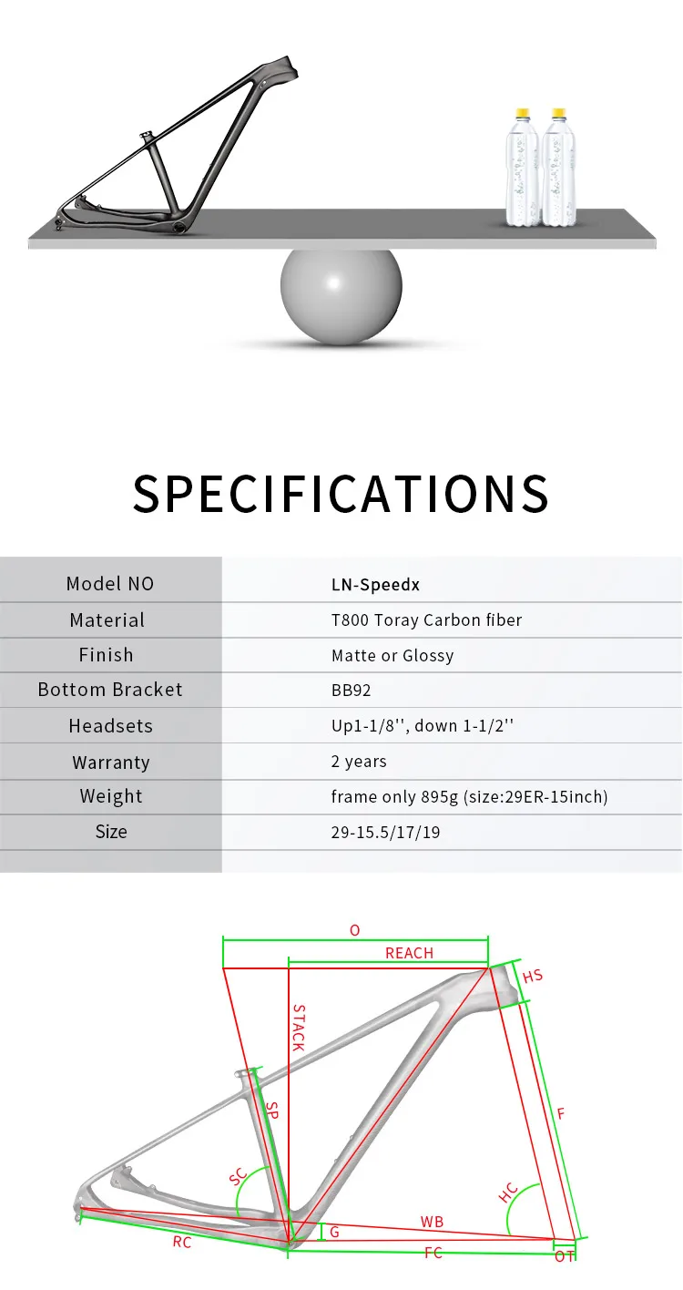 Discount 29er newly mtb carbon bike frame 3k twill 15.5 /17/19 inch BB92 mountain bicycle frameset bicicletas mountain bike carbon frames 2 Discount 29er newly mtb carbon bike frame 3k twill 15.5 /17/19 inch BB92 mountain bicycle frameset bicicletas mountain bike carbon frames 2