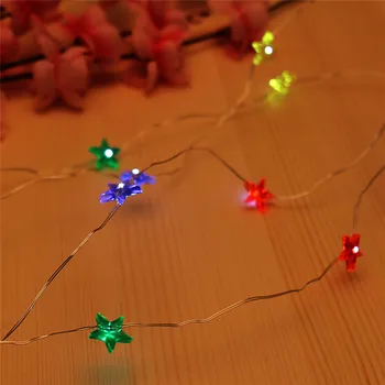 

10PCS LED Star Light Cozy String Fairy Lights For Bedroom Xmas Wedding Party led wall light outdoor waterproof
