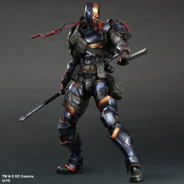Deathstroke экшн фигурка Бэтмен Play Arts Kai ПВХ игрушки 270 мм аниме модель Дэдпул Playarts