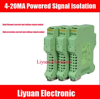 

4-20MA Powered Signal isolation / temperature isolation transmitter / single input and output Dual Channel isolation distributor