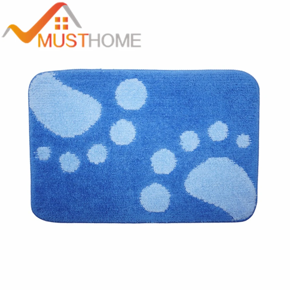 40x60cm 15 7 Wx23 6 L Blue Bath Rugs Cartoon Big Feet Latex Slip Door Mats Free Shipping Bath Rug Feet Matslip Bath Mat Aliexpress