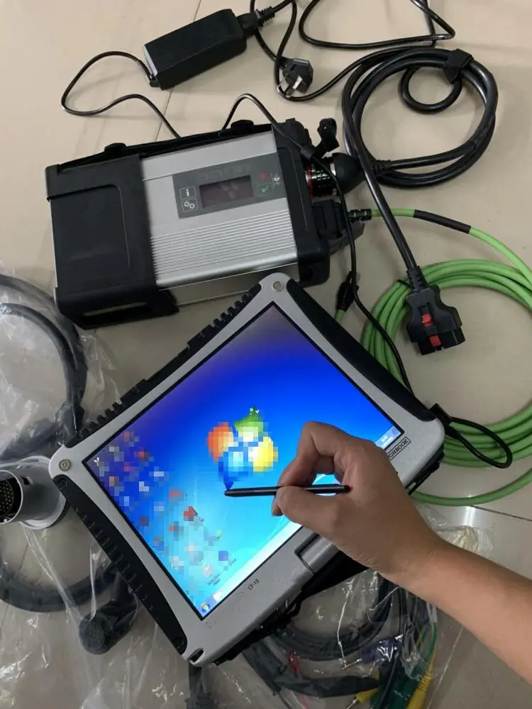 MB Star C5 SD соединиться с программным обеспечением,03 в SSD/HDD i5 8G ноутбук CF19 работу для диагностики звезды c5 диагностический инструмент полностью комплект