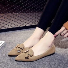 Мокасины женские ботинки "Харадзюку" женские короткие плюшевые Мокасины creepers обувь на плоской подошве с острым носком без шнуровки обувь для женщин; bayan ayakkabi